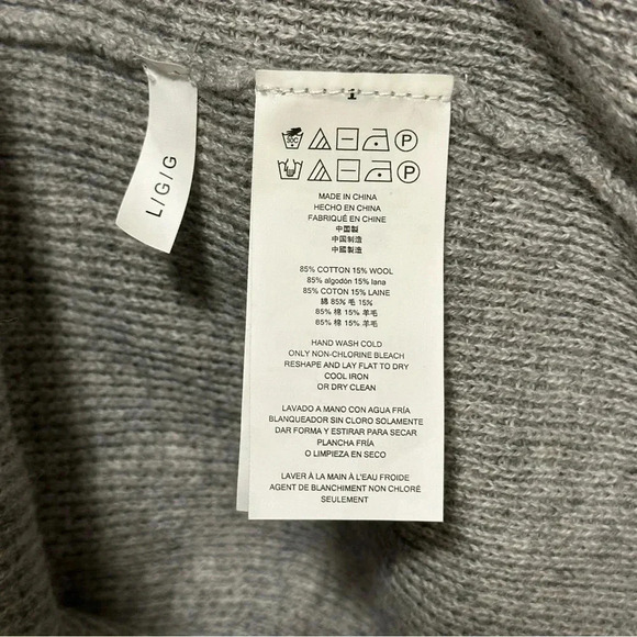 Michael Kors Mens Gray Crewneck Wool Blend Sweater Size Large - Picture 3 of 5